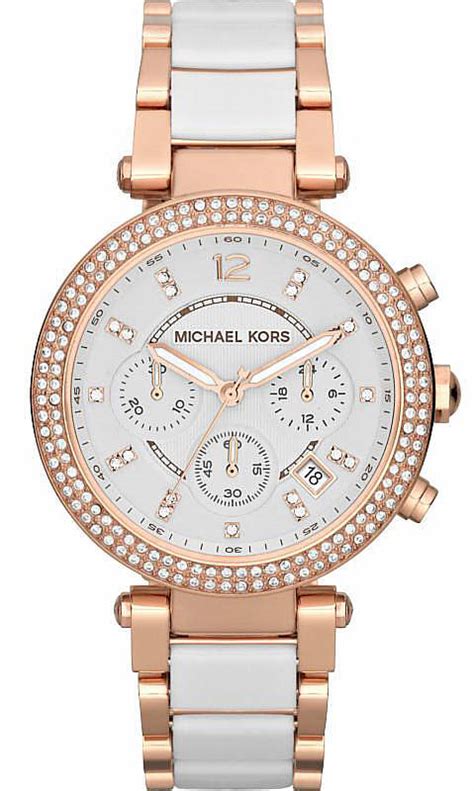 michael kors women's rose gold tone three hand watch|michael kors mk5774.